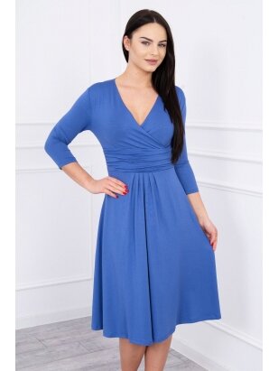 Džinsinės spalvos suknelė MOD245