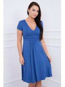 Džinsinės spalvos suknelė MOD251