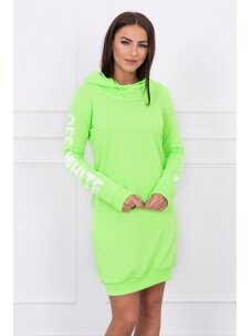 Neoninė žalia suknelė MOD025