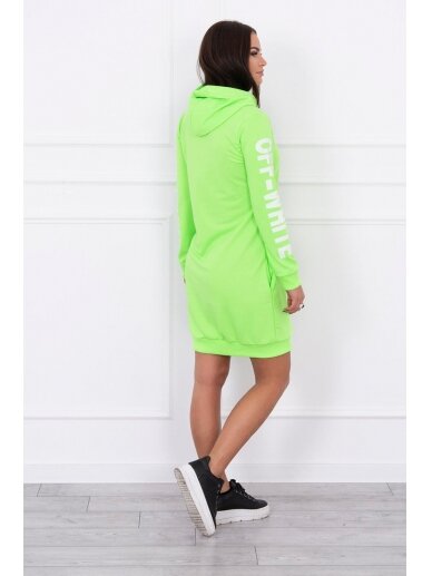 Neoninė žalia suknelė MOD025 1