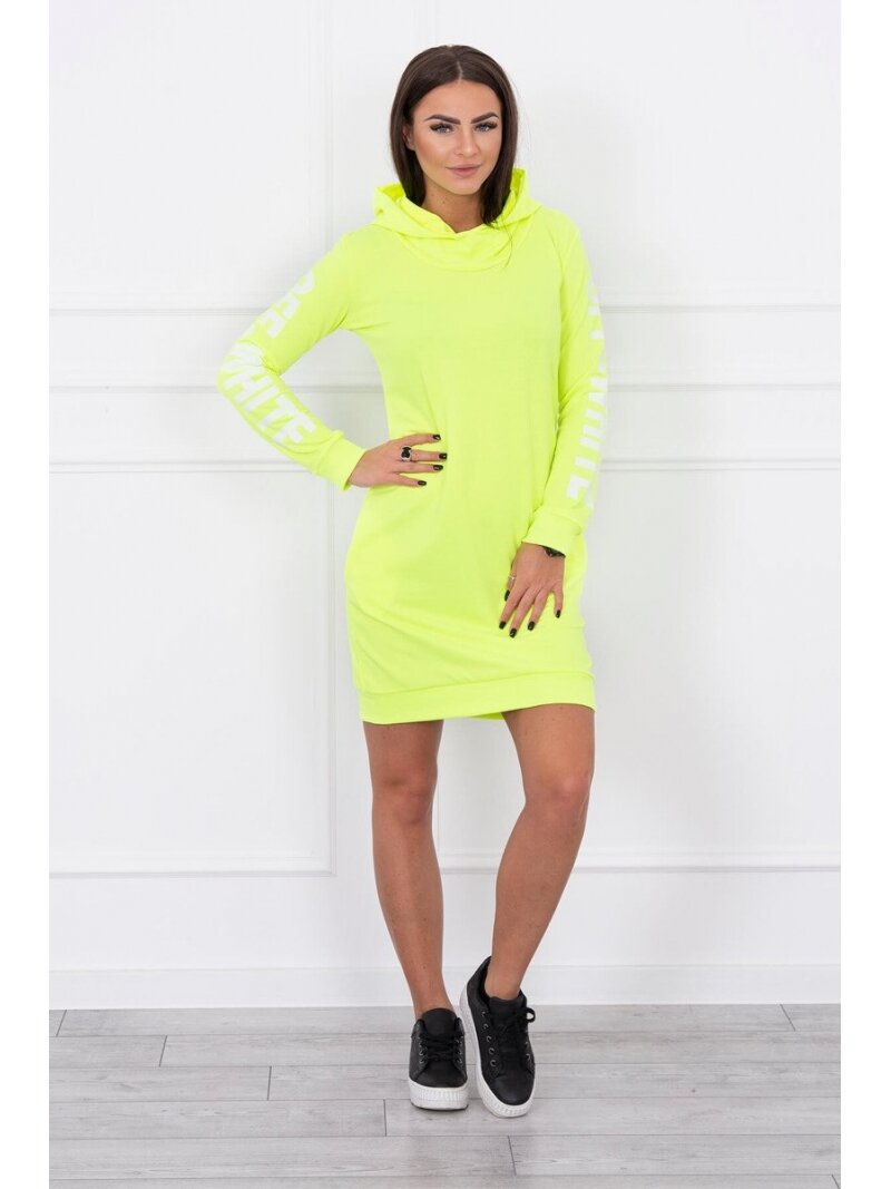 Neoninė geltona suknelė MOD025 GP 2