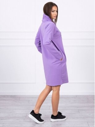Violetinė suknelė tunika MOD479 GP