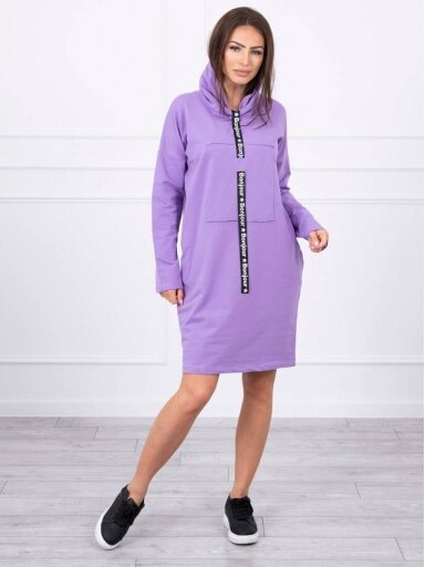 Violetinė suknelė tunika MOD479 GP