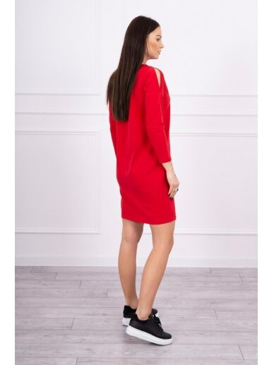Raudona suknelė MOD562 1