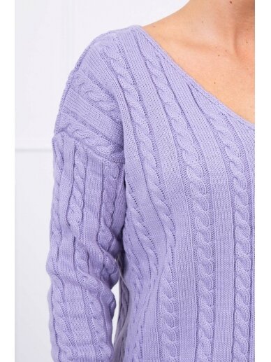 Violetinės spalvos megztinis MOD484 2