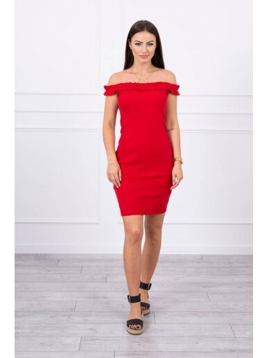 Raudona suknelė MOD712 2