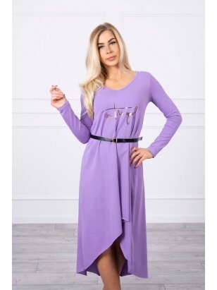 Violetinė suknelė MOD782