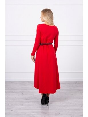 Raudona suknelė MOD782