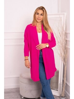 Neoninės rožinės spalvos megztinis MOD319