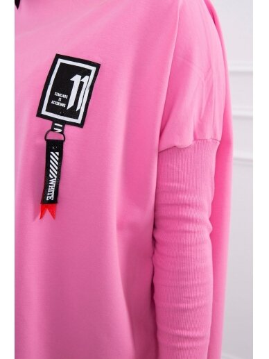 Šviesiai rožinės spalvos marškinėliai MOD450 3