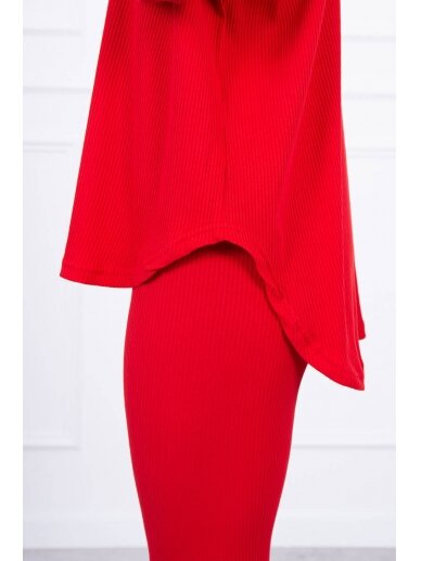 Raudonas moteriškas kostiumėlis MOD1599 3