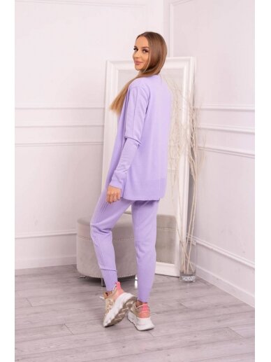 Violetinės spalvos moteriškas kostiumėlis MOD876 3