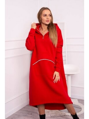 Raudona suknelė MOD2109