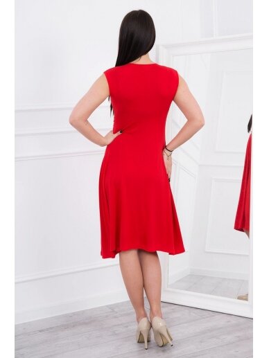 Raudona suknelė MOD277 2