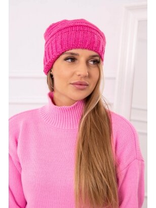 Tamsiai rožinės spalvos kepurė K336