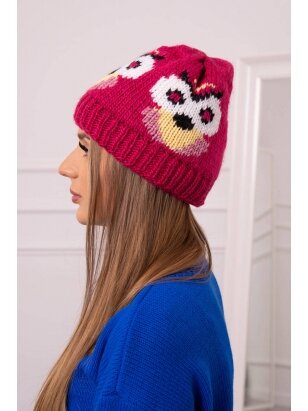 Rožinės spalvos kepurė K349