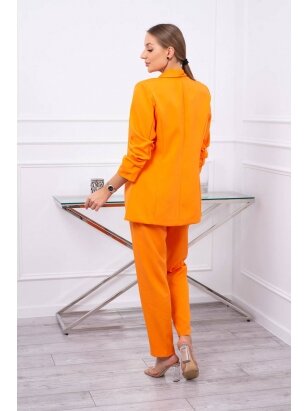 Oranžinės spalvos moteriškas kostiumėlis KST0025