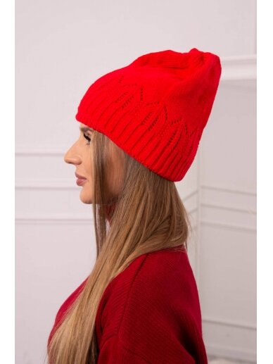 Raudonos spalvos kepurė K333 1