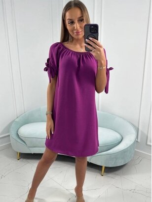 Tamsiai violetinės spalvos suknelė MOD2222