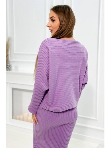 Violetinės spalvos moteriškas kostiumėlis MOD2356 4