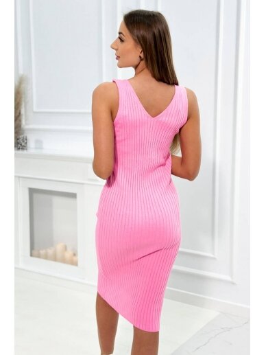 Šviesiai rožinės spalvos moteriškas kostiumėlis MOD2356 2