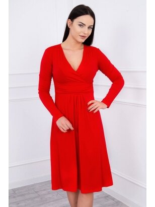 Raudona suknelė MOD332