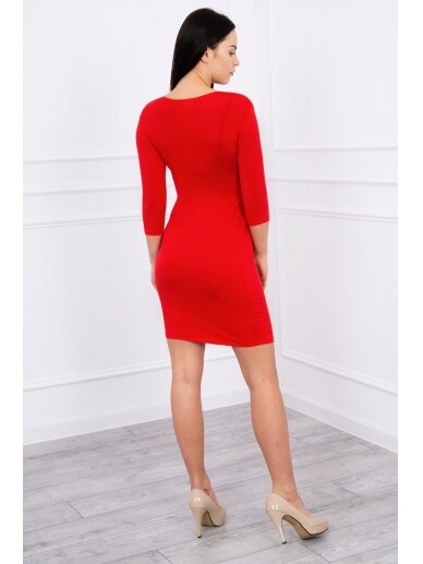 Raudona suknelė MOD234 1