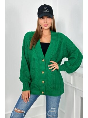 Žalios spalvos megztinis MGZ0030