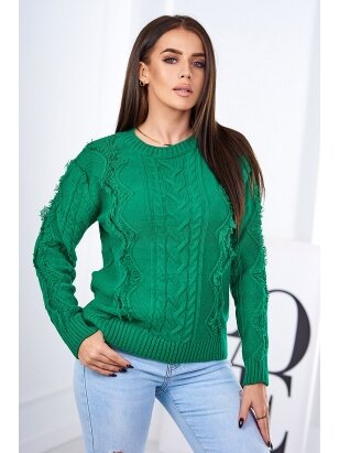 Žalios spalvos megztinis MGZ0021