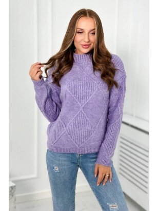 Violetinės spalvos megztinis MGZ0020