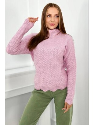 Violetinės spalvos megztinis MGZ0034