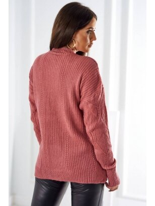 Tamsiai rožinės spalvos megztinis MGZ0032