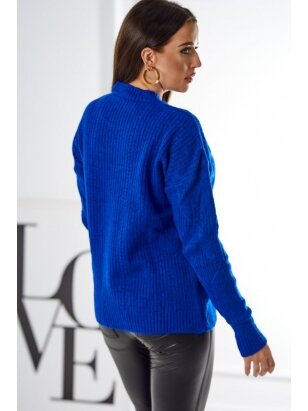Mėlynos spalvos megztinis MGZ0032