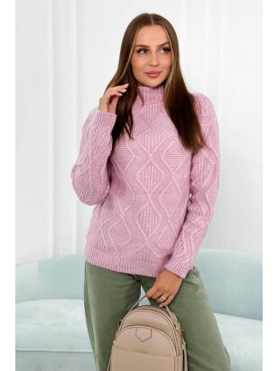 Violetinės spalvos megztinis MGZ0018