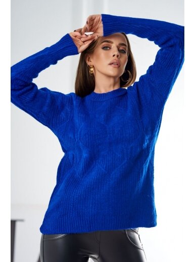 Mėlynos spalvos megztinis MGZ0032 2