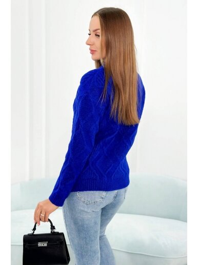 Mėlynos spalvos megztinis MGZ0018 3