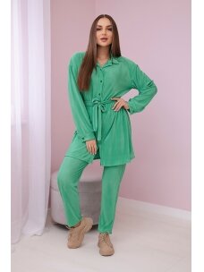 Žalios spalvos moteriškas kostiumėlis KST0018