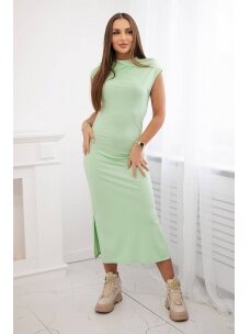 Pistacijų spalvos suknelė SKN0027