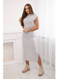 Pilkos spalvos suknelė SKN0027