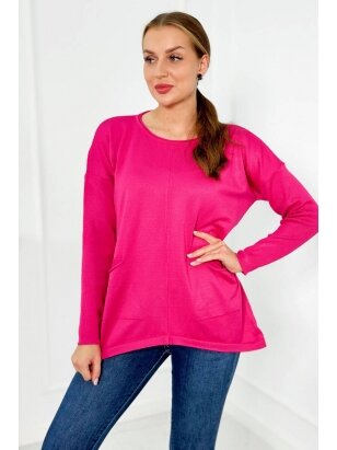Rožinės spalvos megztinis MGZ0027