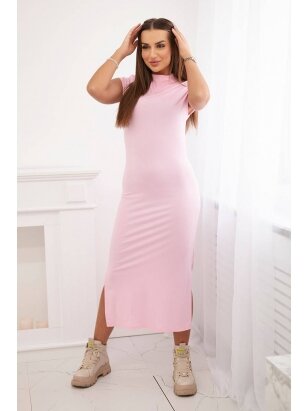 Šviesiai rožinės spalvos suknelė SKN0027