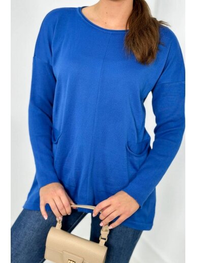 Mėlynos spalvos megztinis MGZ0027 2