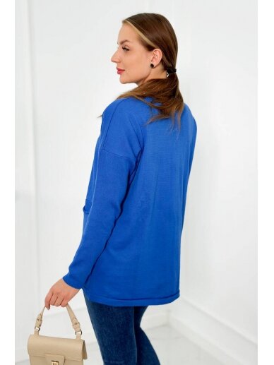 Mėlynos spalvos megztinis MGZ0027 3