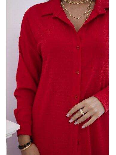 Raudonos spalvos moteriškas kostiumėlis KST0011 4
