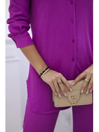 Tamsiai violetinės spalvos moteriškas kostiumėlis KST0011 4