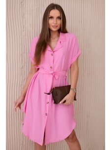 Šviesiai rožinės spalvos suknelė SKN0037