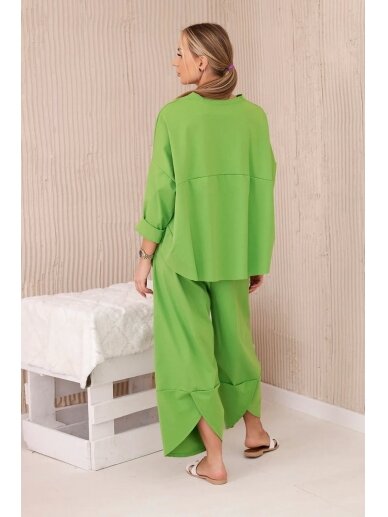 Žalios spalvos moteriškas kostiumėlis KST0016 2