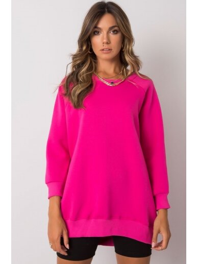 Rožinės spalvos džemperis MOD1186 1