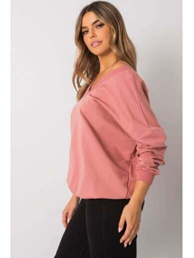 Tamsiai rožinės spalvos džemperis MOD1188 1