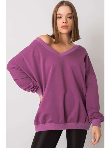 Violetinės spalvos džemperis MOD1188 1